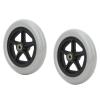 1 Pair 6/7/8inch Wheelchair Front Wheel Replacement Parts, Wear-Resistant Solid Casters, Polyurethane Non-Pneumatic Tires for Disabled Wheelchair, Walkers(Gray,7inch) view 1