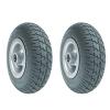 1 Pair of 9inch PU Rubber Wheelchair Wheels, Solid Wheelchair Front Wheels, Suitable for Many Standard Power Wheelchair Replacement view 1