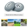 1 Pair of 9inch PU Rubber Wheelchair Wheels, Solid Wheelchair Front Wheels, Suitable for Many Standard Power Wheelchair Replacement view 4