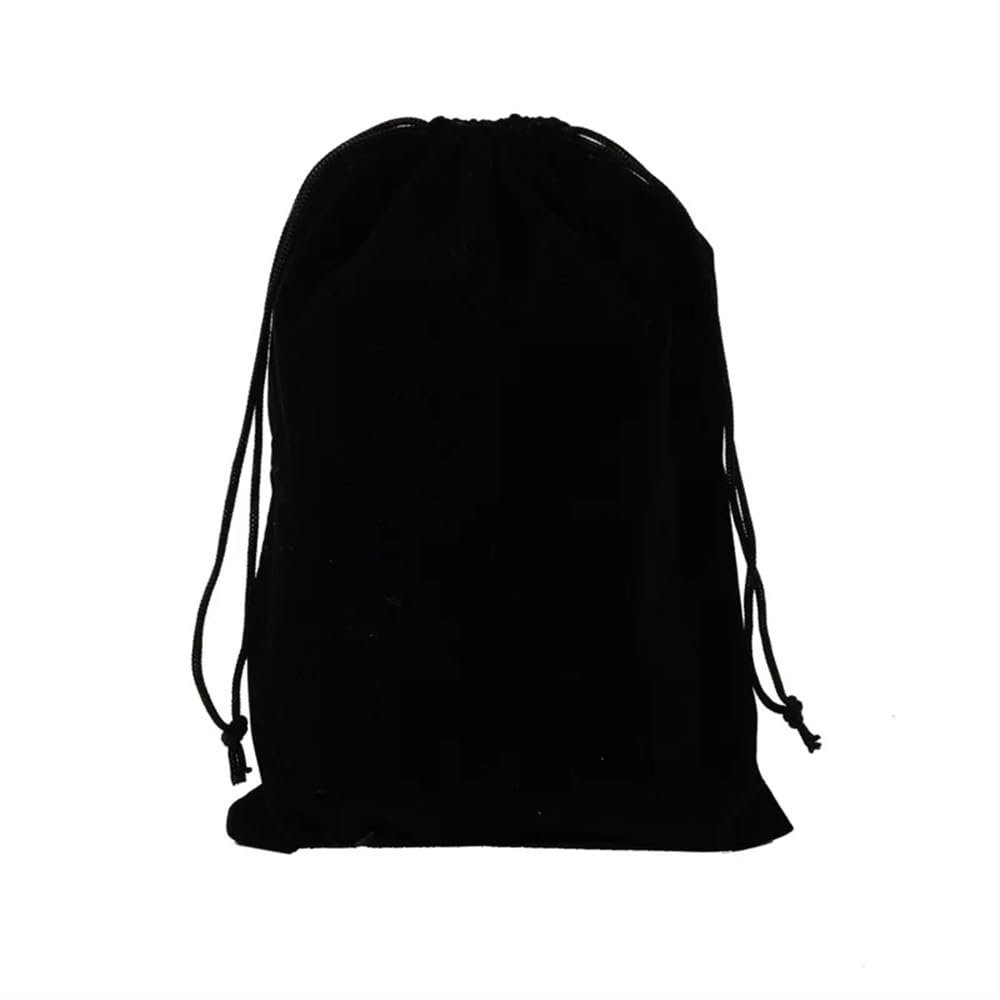10pcs/lot Pouches Jewelry Gift Display Packing Bags Drawstring Gift Bag Wedding Party Gift Pouch(Black,7x9cm)