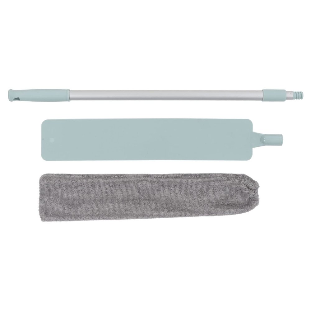 Brush with 55in Extendable Aluminum Rod, Retractable Gap Dust Cleaner, Gap Dust Brush for Quick of Narrow Spaces, Washable and Lightweight, Ideal for Sofas, Furniture