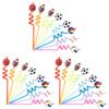 24 Pcs Sports Party Straws, Plastic Straws For Themed Parties, Birthdays, Sports Game Celebrations, Football-Themed Straws, Reusable Ball Sports Drinking Straws view 4