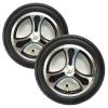 12 Inch Rear Wheels for Electric Wheelchair, 12 1/22 1/4 Pneumatic Tire, Wheelchair Wheels Accessories, Anti-Slip Rubber Wheel, Alloy Hub, Casters Rollers (Color : Black (Set of 2)) view 1