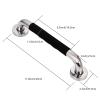 11.8 Inch 304 Stainless Steel Anti-Slip Assist Grab Bars Elderly Senior Safety Shower Handle Handicap Bathroom Stairway Wall Handrail Padded Hand Armrest for Pregnant Women Toilet Mounted Bath Grips view 3