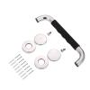 11.8 Inch 304 Stainless Steel Anti-Slip Assist Grab Bars Elderly Senior Safety Shower Handle Handicap Bathroom Stairway Wall Handrail Padded Hand Armrest for Pregnant Women Toilet Mounted Bath Grips view 4
