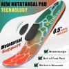 Arch Support Metatarsalgia Insoles with Metatarsal Pads for Men and Women - Ball of Foot Pain Relief Orthotics - Morton's Neuroma Pain Relief Insoles - Shoe Inserts for Plantar Fasciitis, Flat Feet view 2