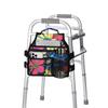 supregear Walker Side Bag, Storage Pouch w/Cup Holder for Folding Walker, Waterproof Caddy Basket for Side Bar Accessory Attachment for Seniors Elderly, Double Sided Organizer view 1