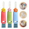 3 in 1 Cup Lid Cleaning Brush, 2024 Multifunctional Crevice Portable Cup Lid Cleaning Brush for Bottle Gap Tight Spaces Cup (3 PCS) view 1