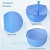 LUMINFLY Reusable And Colorful Pp Plastic Cups With Straws And Lids, 10Pcs Durable Travel Party Cups For Cold Iced Coffee Drinking, Kids Adults view 3