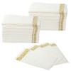 Linen-Feel Guest Towels, Decorative Gold Bathroom Paper Napkins, Soft Absorbent Hand Towel for Kitchens, Parties, Weddings, Dinners, 100 Pcs Disposable Hand Towels view 2