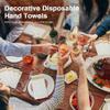 Linen-Feel Guest Towels, Decorative Gold Bathroom Paper Napkins, Soft Absorbent Hand Towel for Kitchens, Parties, Weddings, Dinners, 100 Pcs Disposable Hand Towels view 3
