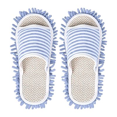 1 Pair Washable Mop Slippers Microfiber Mop Slippers Funny Mop Shoes Floor Cleaning Slippers Detachable Mopping Slippers Cleaning Mop Slippers Floor Dust Dirt Cleaning Tool