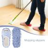 1 Pair Washable Mop Slippers Microfiber Mop Slippers Funny Mop Shoes Floor Cleaning Slippers Detachable Mopping Slippers Cleaning Mop Slippers Floor Dust Dirt Cleaning Tool view 3