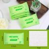 Green Tea Wet Wipes Bulk for Homeless, Clean Face Hands Quickly, Green Tea Wet Wipes Bulk for Homeless, Perfect for Hiking Camping Travel Outdoor(Pack of 100) view 2