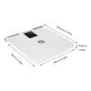 GUIAFUHYE Modern Style 8 Electrode Body Fat Scale,up to 396.83 lbs, Multifunctional Weight Scale,Intelligent Electronic Scale, (White,13.39 * 13.39 * 1.84 in) view 3
