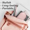 MoKo Double Eyeglass Case, Contact Lens Case with Mirror Tweezers Remover, 2 in 1 Double Sided Portable Contact Lens Box Holder Container Soak Storage Kit Sunglasses Pouch for Men & Women, Pink view 3