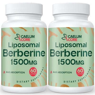CEALMU CORE Liposomal Berberine HCL - Berberine 1500mg High Bioavailability, Berberines Supplement for Women and Men (2 Pack)