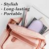 MoKo Double Eyeglass Case, Contact Lens Case with Mirror Tweezers Remover, 2 in 1 Double Sided Portable Contact Lens Box Holder Container Soak Storage Kit Sunglasses Pouch for Men & Women, Lilac view 3