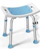 HOMLAND Shower Chair for Inside Shower, 400 lbs Adjustable Shower Stool with Suction Feet, Shower Seat for Inside Tub Bathroom Bench Bath Chair for Elderly and Disabled - Light Blue view 1