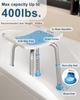HOMLAND Shower Chair for Inside Shower, 400 lbs Adjustable Shower Stool with Suction Feet, Shower Seat for Inside Tub Bathroom Bench Bath Chair for Elderly and Disabled - Light Blue view 2