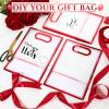 Aliceset 12 Pcs Clear Plastic Gift Bag with Die Cut Handles Reusable PP Favor Bag with Ribbon for Graduation Wedding Bridal Birthday Baby Shower Party Small Business, 7x10x3.15 Inch(Red) view 3