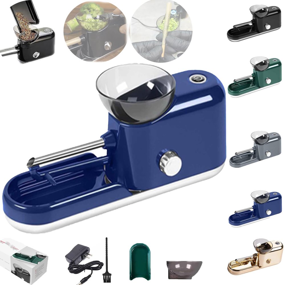 Lorivu - Lorivu Automatic Roller, 2024 New Lorivu Roller, Pre Roll Machine, The Za Machine, Za Rolling Machine, Portable Electric Grinder 8/6.5mm Tube (Blue)