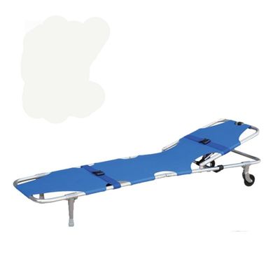 DNGXAOYA Aluminum Alloy Portable Stretcher Medical with Gear Adjustment, 73x19.6x9.4in Folding Portable Stretcher with Wheels, Mega Mover Stretchers & Gurneys for Emergency Rescue