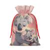 AOLXDE Koala Bear Drawstring Christmas Gift Bags Gift Packaging Pouches Party Supplies Goodie Bags Bag, Black view 2