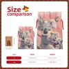 AOLXDE Koala Bear Drawstring Christmas Gift Bags Gift Packaging Pouches Party Supplies Goodie Bags Bag, Black view 4