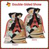 AOLXDE Paris Eiffel Tower Drawstring Christmas Gift Bags Gift Packaging Pouches Party Supplies Goodie Bags Bag view 3