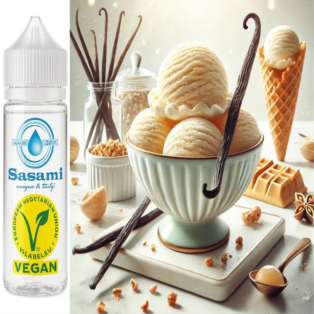 Vanilla Ice Cream Flavor Concentrate - Vegan - Sasami - 100ml