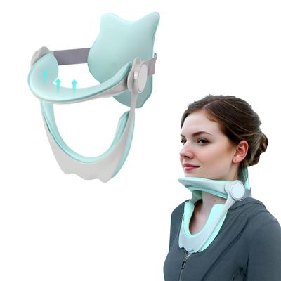 360Adjustable Neck Brace for Neck Pain and Support, Cervical Neck Traction Device for Home Use, Neck Stretcher Neck Decompression Devices for Forward Head Posture Correction, Green