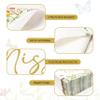 100 Pcs Floral Bridal Shower Cocktail Beverage Napkins Wildflower Gold Foil Miss to Mrs. Disposable Paper Dessert Napkin Wedding Party Supplies Decor view 3
