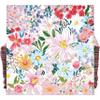 100 Pcs Spring Flower Blooms Cocktail Beverage Napkins Flowers Blossom Disposable Paper Dessert Napkin for Summer Spring Birthday Party Supplies Decor view 1