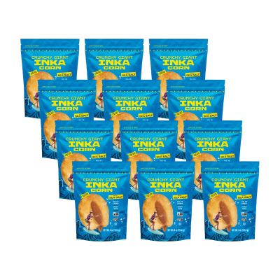 Inka Corn Nuts, Gluten Free Roasted Giant Corn, Original Flavor, 4 Ounce (Pack of 12)