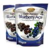 Superberry Blueberry Acai Dark Chocolate Bonbons  2-Pack, 7oz Resealable Bags (14oz Total)  Fair Trade Premium Dark Chocolate with Soft Blueberry Acai Center, No Artificial Colors or Flavors view 1