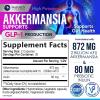 Akkermansia Probiotic 2 Billion AFU - Premium Akkermansia Muciniphila with Prebiotics for Women and Men - GLP-1 Support Supplement for Gut and Digestive Health - Bottled in USA - 60 Capsules view 2