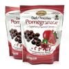 2-PACK Superberry Pomegranate Gourmet Dark Chocolate Bonbons  Fair Trade Certified Premium Dark Chocolate with Soft Chewy Center, No Artificial Colors or Flavors 7oz. resealable bag x 2 = 14 oz. total view 1