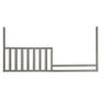54" Wide Modern Wood Toddler Rail Gray Grey view 1