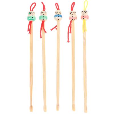 5pcs Ear Wax Removal Kit, Ear Cleaning Tools,Lovely Ear Picker Doll Ear Pick, Portable Ear Scoop Bamboo Earpick,Ear Pick Earwax Removal Tools,Ear Cleaner Curette /839