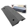 BERWDUXA Threshold Entry Ramp, Curved Bridge Ramp for Doorway, Wheelchair Transition Ramp, Rubber Driveway Curb Ramps, Handicap Ramp with Non-Slip Surface(80 * 45 * 10cm) view 1