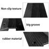 BERWDUXA Threshold Entry Ramp, Curved Bridge Ramp for Doorway, Wheelchair Transition Ramp, Rubber Driveway Curb Ramps, Handicap Ramp with Non-Slip Surface(80 * 45 * 10cm) view 2
