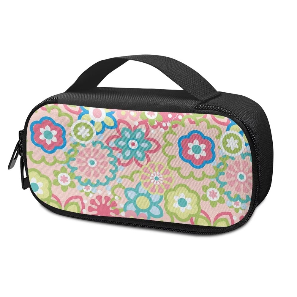 ASQVTIFE Pink Flower Insulin Pen Cooler Insulin Travel Case Travel Medicine Cooler Bag Diabetic Insulated Organizer Portable Cooling Bag for Insulin Pen and Medication Diabetic Supplies