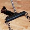 Pet Hair Remover, Rubber Broom Long Handle Floor Brush Mulitfunctional Carpet Rake Pet Hair Broom Carpet Squeegee with Telescoping Handle for Indoor Cleaning (Black) view 4