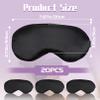 Dyrfolm 20 Pieces Silk Sleep Mask,Silk Eye Masks for Sleeping,Eye Mask with Adjustable Strap,Soft Sleeping Mask Eye Cover,Comfortable Blindfold Eyeshade for Women Men Sleeping Travel Nap(Black) view 2