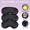Dyrfolm 20 Pieces Silk Sleep Mask,Silk Eye Masks for Sleeping,Eye Mask with Adjustable Strap,Soft Sleeping Mask Eye Cover,Comfortable Blindfold Eyeshade for Women Men Sleeping Travel Nap(Black) view 3