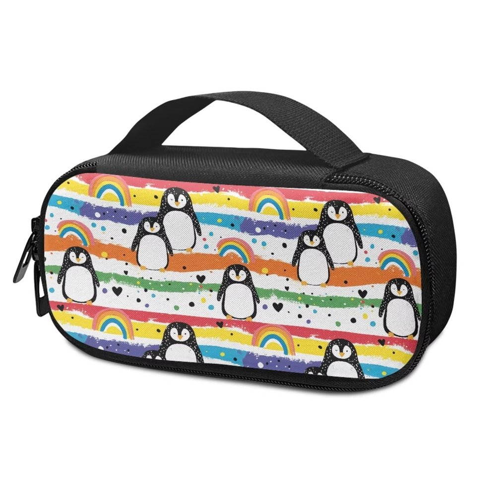 ASQVTIFE Rainbow Penguin Insulin Cooler Travel Case Insulin Travel Case Diabetic Insulated Organizer Portable Cooling Bag for Insulin Pen and Medication Diabetic Insulin Travel Case