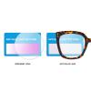 AOOLIA Overside Reading Glasses for Women Men, Trendly Clarity Reading Eyeglasses Eyewear, Blue Light Glasses for Computer (Tortoise, 0, x) view 4