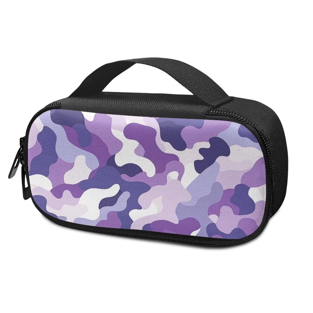 ASQVTIFE Purple Camouflage Insulin Cooler Travel Case Insulin Case for Traveling Diabetic Travel Bag for Insulin Pens Small Insulated Medicine Carrying Case Travel Syringe Case Cold Diabetes Case