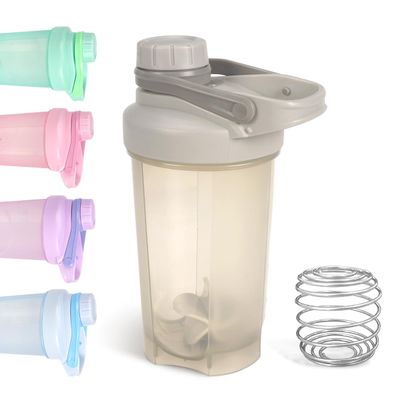 D.Y.A 16oz Shaker Bottle, Leak Proof Sports Shaker for Protein Shakes, Pre & Post Workout, BPA Free, Grey